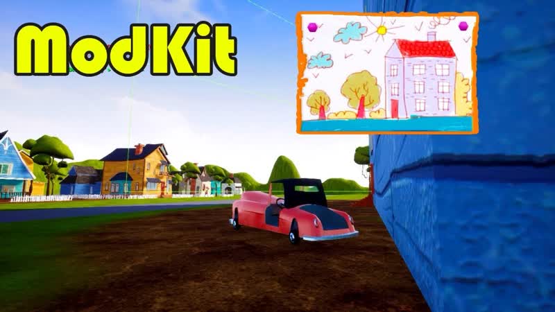 Прохождение, 72 Дом из детского рисунка Hello Neighbor Mod Kit A painted