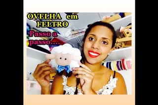 Ovelha em Feltro PASSO A PASSO DIY