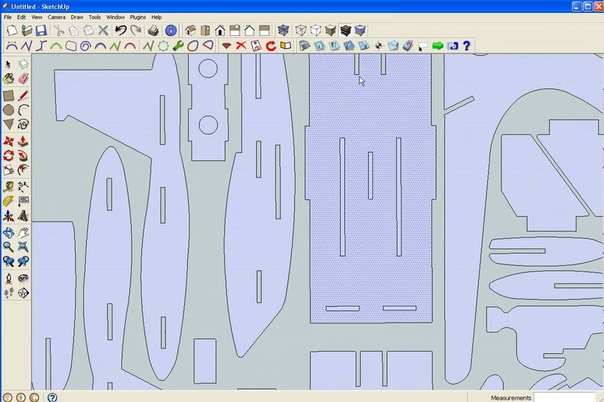 Sketchup ( F15 2d dxf to 3d with plugins Ive