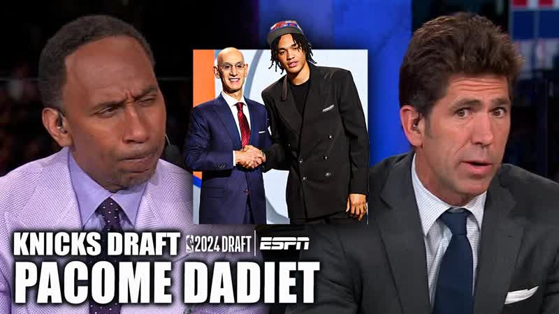 OK OK IM GOOD Bob Myers convinces Stephen A. on Knicks drafting Pacome Dadiet , NBA
