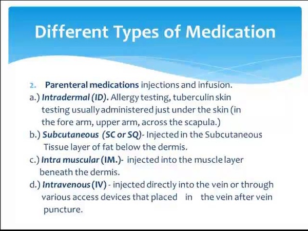 Medication Lecture