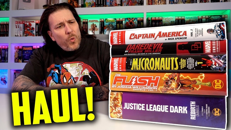 Omnibus Comic Book HAUL, Captain America, Daredevil, Micronauts, The Flash, Justice League