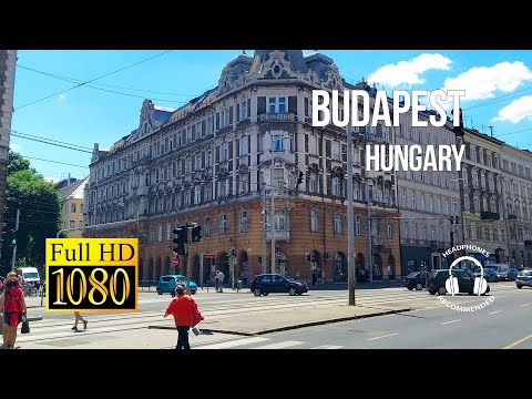 Virtual walking in Budapest. Terez boulevard Posmaniczky street Bajcsy Zsilinczky