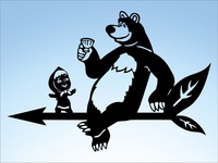 маша и медведь рисунок. силуэты героев из мультфильмов. силуэт маши. силуэт героя. силуэт маши.