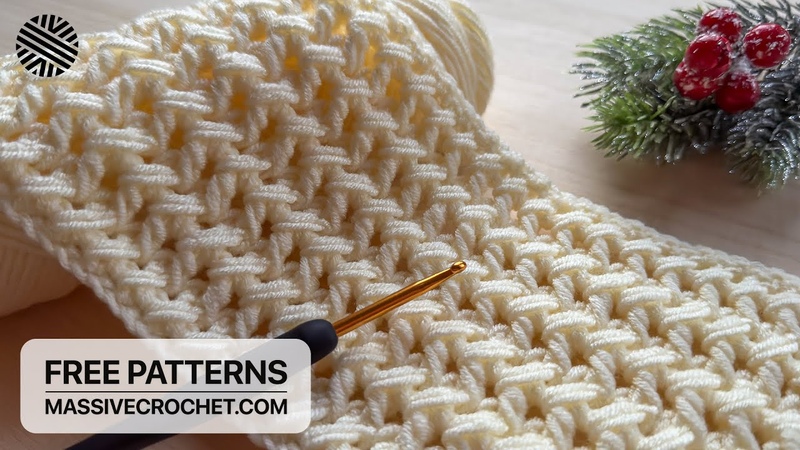 SIMPLE Crochet Pattern for Beginners GORGEOUS Crochet Stitch for Scarf, Sweater