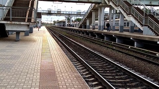 Фирменный экспресс ЭД4М 0445 Наше Подмосковье. Станция Голутвин.