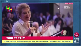 'Vamos derrotar o bolsonarismo, de novo, este ano em So Paulo. Marta na volta oficial ao PT