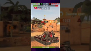Подборка УДАЧНЫХ ФУГАСНЫХ пробитий |   #shorts #вооруженныйблиц #tanksblitz
