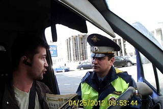 Газель в центре Москвы.Учим ПДД)