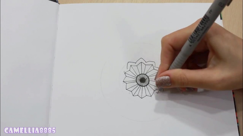 DIY Рисую МАНДАЛА Мой новый скетчбук Doodle, Zentangle