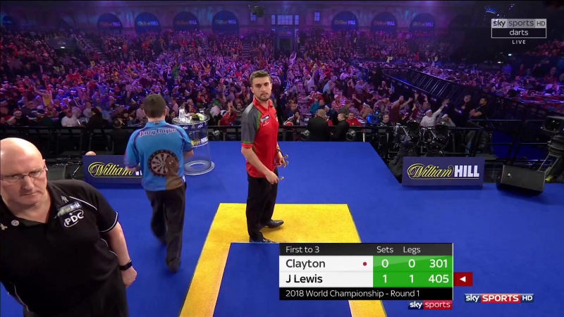 Jamie Lewis vs Jonny Clayton ( PDC World Darts Championship 2018, Round
