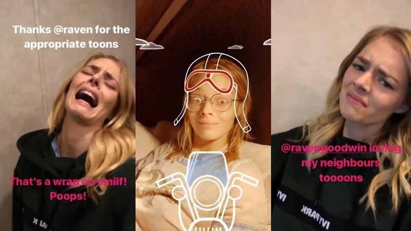 Samara Weaving, Snapchat Story, 1 November