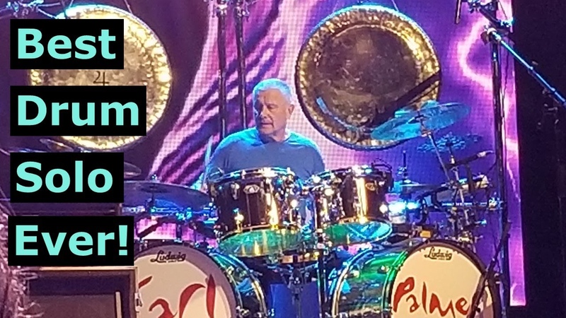 Carl Palmer Drum Solo 2019 70 Year Old Crushes it w, Yes Live Best Drum Solo
