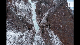 Ледолазание в Аршане. Водопад “Правый ледоток“. WI2.