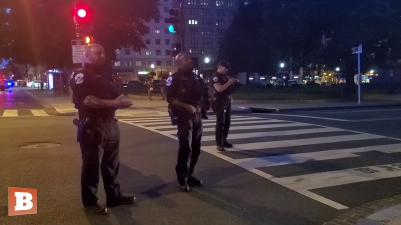 Black Police Officer Lectures White Protester About