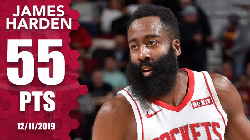 James Harden scores 55 points in road game for Rockets vs. Cavaliers, 2019 20 NBA