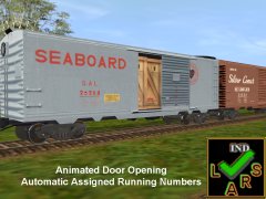 40ftBoxcar Seaboard Silver #