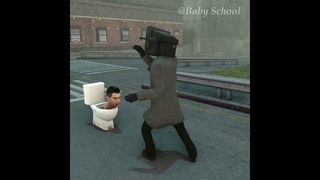 The Story Of Baby Tv Man | Ep4:The Skibidi Toilet Crowd Came Again #Short #Dafuqboom #Skibiditoilet