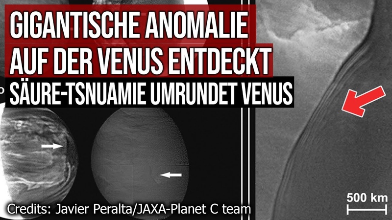 Gigantische Anomalie auf der Venus Säure Tsunamie umrundet