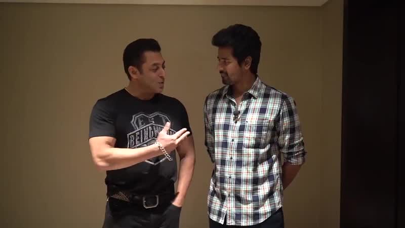 SKMeets SK Both our heroes Being Salman Khan Siva Kartikeyan wish each other for