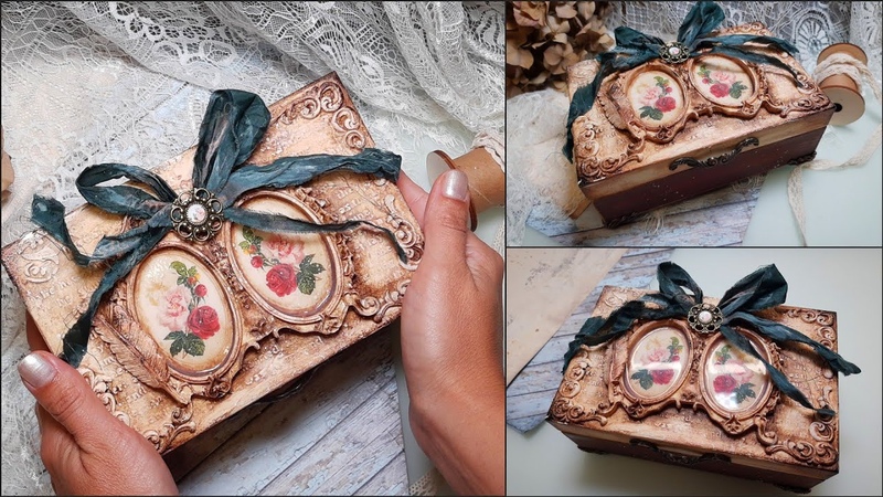 Vintage box Decoupage