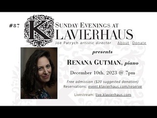 Sunday Evenings at Klavierhaus: 87. Renana Gutman, piano