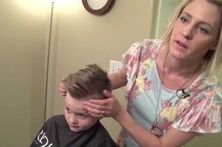 How to Cut a boys Pompadour or Quiff Haircut // Hair 101 youtube Tutorial
