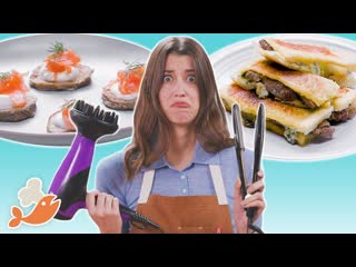 Can This Chef Cook A 3-Course Meal With Hair Tools  Tasty