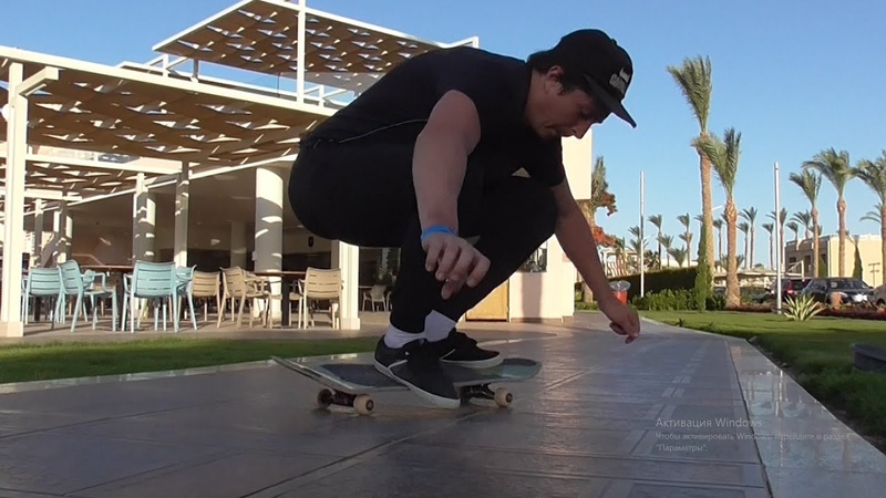 Nollie backside pressure double flip in Egypt ( Igor