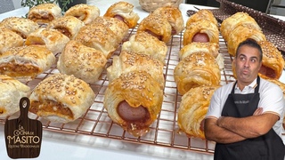 Aperitivo de HOJALDRES RELLENOS para navidad.  fciles y los puedes hacer el da antes